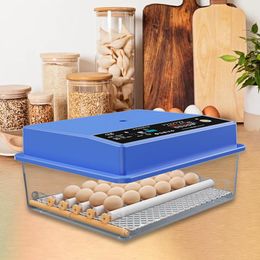 Chicken Egg Incubator Temperature Control Automatic Egg Turning Egg Hatching Machine for Duck Quail Hatching Birds for 24 Eggs