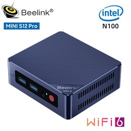 Beelink Mini S12 Pro Intel N100 NVME Mini S12 Intel 12th Gen N95 Mini PC DDR4 8GB 256GB SSD Desktop Gaming Computer 240509