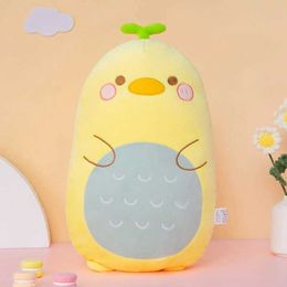 Plush Dolls New Fat Kawaii Chicken Bear Rabbit Penguin Piggy Dinosaur Plush Pillow Toys Soft Stuffed Animal Doll Chair Cushion High Quality H240521 3AH2