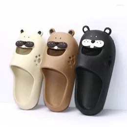 Slippers Summer Womens Girls Sandals Beach Slides Soft Flip Flops Cartoon Thick Sole Indoor Bathroom Anti-slip Shoes