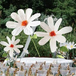 Decorative Flowers Large Artificial Flower Daisy Paper Set White Sunflower Chrysanthemum Gerbera Giant Wedding Party Decoration
