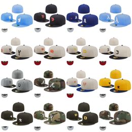 Hot Fitted hats cotton Snapbacks hat baseball Caps Sky blue hat All Team For Men Women Casquette Sports Hat Beanies flex cap with original size 7-8