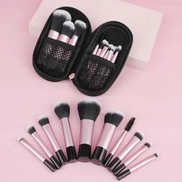 Makeup Brushes 10pcs RT mini makeup brush set powder eye shadow basic powder blusher mixer concealer cosmetic tools professional makeup brush Q240522