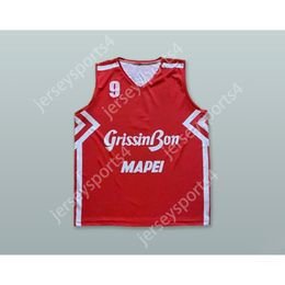 Custom Any Name Any Team AGUILAR 9 OLIMPIA MILANO ITALY RED BASKETBALL JERSEY All Stitched Size S M L XL XXL 3XL 4XL 5XL 6XL Top Quality