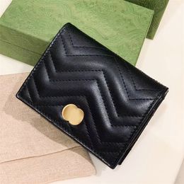 Luxury designer Wallet quality leather Wallets five card holders id card mens fashion small Coin purses key pouch Interior wristlets With box Womens purse card case