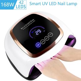 UV LED Lamp For Nails Fast Drying Machine With Memory Function Touch Screen LCD Display Manicure Dryer Nail Art Salon Tools 240523