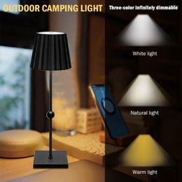 Table Lamps Minimalist Atmosphere Light 5200mAh Modern Bedside Last Up 16H Wireless Night Lamp USB Charging For Restaurant Bars