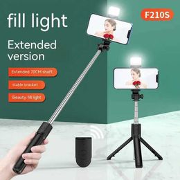 Selfie Monopods Integrated portable tripod for iPhone selfie stick with fill light expandable phone holder suitable for Tiktok Live BT remote control S2452207