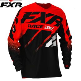 JVQY Men's T-shirts Fxr New Downhill Jersey Motocross Shirt Moto Cross Country Polera Mtb Motorcycle Mountain Bike Long Sleeve Sweatshirt