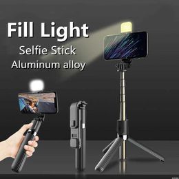 Selfie Monopods 2024 Tiktok selfie stick tripod Facebook expandable 4-in-1 Aluminium with wireless remote control and 360 degree rotating phone holder S2452207