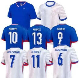 24/25 French MBAPPE Soccer Jersey 2024 GRIEZMANN GIROUD PAVARD TCHOUAMENI CAMAVINGA COMAN Men shirt SALIBA DEMBELE FOFANA KONATE KOLO MUANI Football uniform