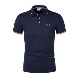 Simple custom mens polo shirt short sleeved celebrity printed gentleman fashion 2024 summer current 240510