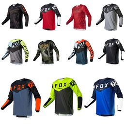Uxn2 Men's T-shirts Mountain Bike Sleeves Cycling Jersey Downhill Camiseta Motocoss T-shirt Mx Clothing Ranger Fox Jerse