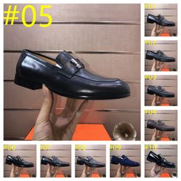 2024 Men Top Quality High Quality Mens Formal Dress Shoes Gentlemen Brand Designer Genuine Leather Flats Round Toe Mens Casual Business Oxfords size 38-46