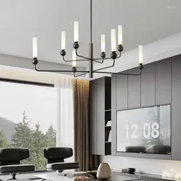 Chandeliers Creative All Copper Living Room Pendant Lamp Nordic Postmodern Minimalist Restaurant Study Bedroom Marble