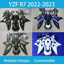 High Quality Fairing Kit for Yamaha YZFR7 2022-2023 Year 100% Fit Injection Mold Cowling Black Motorcycle Full Fairings Set YZF R7 22 23 YEAR ABS Plastic Bodywork