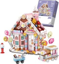 Blocks Fairy Shop Building Set City Street View Dream House Adult Collection Decoration Toy Gifts (899 pieces) H240523