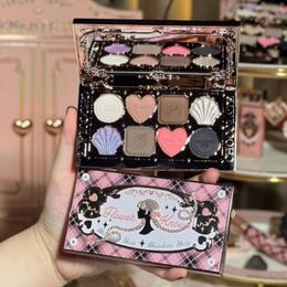 Flower Knows Chocolate 8 Colour eye shadow Palette Tiny Matte Chameleon Embossed Flash Lasting eye shadow Maquilage 240522