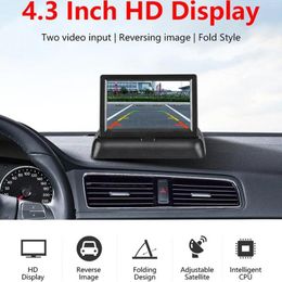 Car Rear View Camera Reversing Parking System Kit 4.3" LCD Rearview Monitor TFT Vision Inch Night Backup S9P8