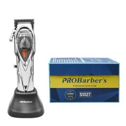 Probarbers High Professional Hair Salon 10000 RPM Powerful Cordless Rechargeable Clippers Trimmer 240517