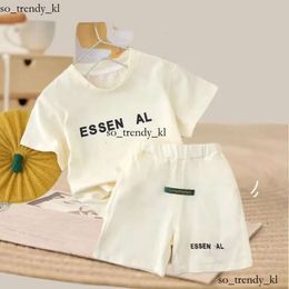 Brand Summer Designers Essentialsclothing Cotton Baby Sets Leisure Sports Boy Girls T-Shirt Shorts Sets Baby Boy Clothes Kids Outfits 438