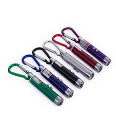 Multifunction 3 in 1 Mini Laser Light Pointer UV LED Torch Flashlight Keychain Pen Key Chain Flashlights7589227