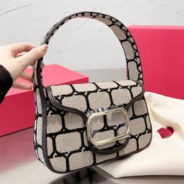 Womens embroidery handbag LOCO leather armpit envelope bag fashion Even shoulder tote bag Designer purse nylon cosmetic pochette Mens Luxury crossbody clutch bags