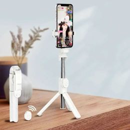 Selfie Monopods Contract Tie Rod stainless steel selfie stick phone holder selfie stick tripod with remote control shutter live streaming stand S2452207