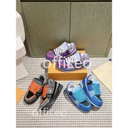 New Pair Shoes Board Shoes Designer Running Shoes Embossment Sneakers Purple Blue Black Luxury Men's Casual Sneakers Low Platform Women's Sneakers Sizes EUR 34-45