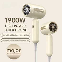 Hair Dryers 1900W Professional Dryer Negative Hot Air Strong Salon Tool Level 3 Q240522