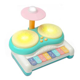 Keyboards Piano Baby Music Sound Toys ABY drum set childrens music toy piano keyboard drum set - baby lighting toy early learning education Montessori toy WX5.21
