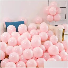 Christmas Decorations 20 40Pcs 10Inch Pink Balloons Confetti Chrome Metallic Latex Balloon Baby Shower Birthday Party 220829 Drop Deli Dhcqy
