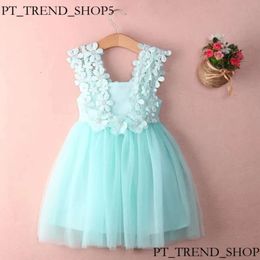 Princesa por atacado Criança criança criança menina Tutu Dress Lace Tulle Party Wedding Birthday Vestres para garotas Summer Summer SleeS