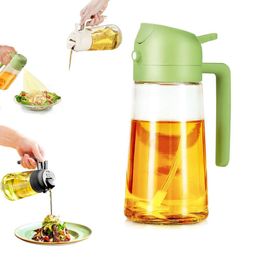 Spray Glass 2 in 1 Cooking 470ml Sprayer,Oil Olive Bottle BBQ, Salad, Vinegar,Kitchen Baking, Roasting Sprayer for Kitchen Oil Dispenser