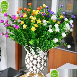 Other Event & Party Supplies New 32Cm Simated Lotus Plant Wall Gardening Decorative Flowers For Living Room Study Garden Decoration Dr Dhh0P