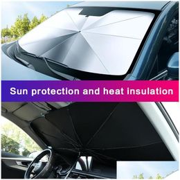 Car Sunshade Motive Interior Parasol Windshield Er Uv Protection Sun Shade Front Window Accessories Drop Delivery Automobiles Motorcyc Otlmf