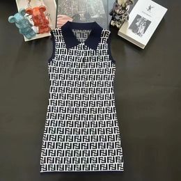 Женское дизайнерское платье летние топы моды в трикотажные вязаные буквы.