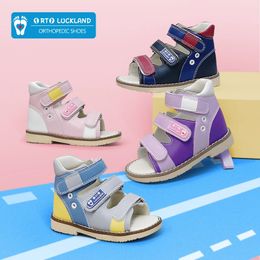 Children Girls Sandals Summer Baby Leather Shoes Toddler Kids Orthopedic Flatfeet Footwear Boys Cute Colorful Platforms Size20 240513