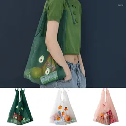 Shopping Bags Fruit Embroidered Bag Hawaiian Style Shoulder Simple Lightweight Eco Handbag Grocery Fashion Pocket Tote