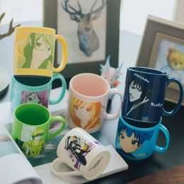 Mugs Japanese-style Ceramic Cups Water Breakfast Silver Soul Storeys Animation Light Sound Girl Death.