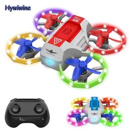Electric/RC Aircraft Mini Drone 3D Flip Flash Lighting Intelligent Hover 2.4G 4CH Remote Control Helicopter Quadcopter Dron Rc Plane Childrens Toys T240521