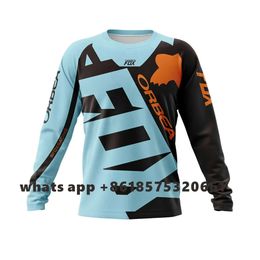 Men's T-shirts Orbea Fox Mens Enduro Short Jersey Camiseta Mtb Bike Shirt Cycling Team Downhill T-shirt Dh Off-road Bicycle Motocross Maillot A7jg