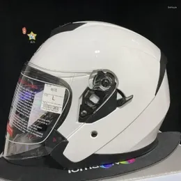 Motorcycle Helmets Motocross Racing Open Face Half Helmet Double Lens Acing Running Equipments Capacete