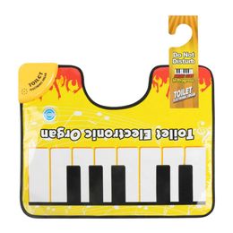 Keyboards Piano Baby Music Sound Toys Potty Piano Sounding Rug Bathroom Fun Toe Tap Music Keyboard Toilet Floor Mat WX5.21