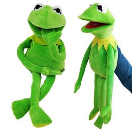 Dolls Kermit Frog Plush Hand Puppet Stuffed Animal Open Mouth Comet Frog Childrens Hand Puppet Doll Boys and Girls Toy Family Party Game Gifts S2452307