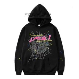 Sp5ders Hoodie Men's Hoodies Sweatshirts Young Thug 555555 Angel Pullover Pink Red Hoodye Pants Men Top1 Quality Shoe Printing Web Size S-2Xl Spiders Hoodie 961