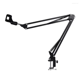 Microphones Boom Arm Lazy Stand Adjustable 360°Rotatable Microphone Sturdy Stainless Steel Mic Desk For Radio Studio Podcast