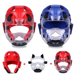 2pcs Set Protective Equipment Kids Training Competition Martial Arts Boxing Head Guard Tactical Helmet Taekwondo Protector L2405