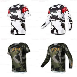 Men's T-shirts Men Downhill Jerseys 2024 Long Sleeves Mtb Bike Shirts Offroad Dh Motorcycle Jersey Motocross Sportwear Clothing 6xvh