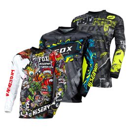 Men's T-shirts Bat Fox Motocross Jersey Mountain Bike T-shirt Long Sleeve Downhill Quick-dry Enduro Mtb Camisas Ciclismo Orgp